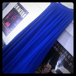 Royal Blue Maxi Skirt